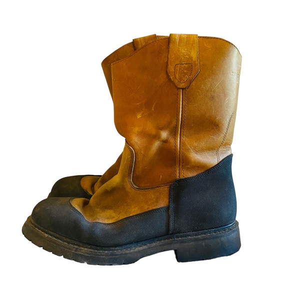 PUREPECHA Men’s Leather Work Boots - Picture 2 of 6